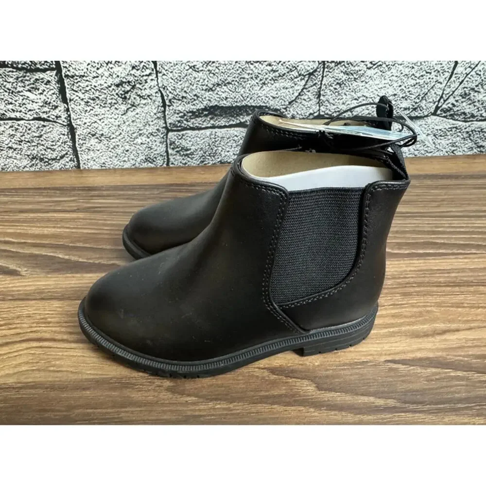 NWT Girls Cat & Jack Black Tanner Boots - Size 9